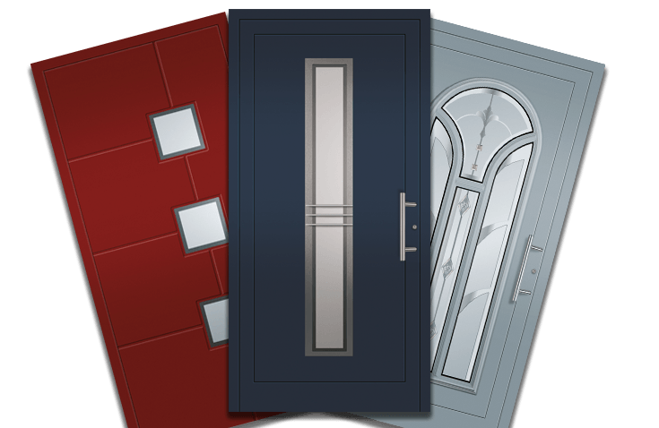 Haustüren in verschiedenen Designs